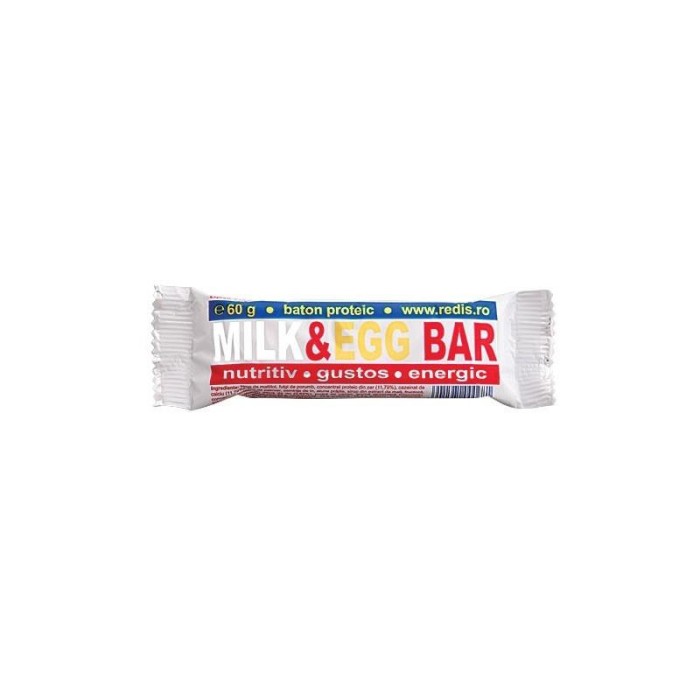 Baton Milk &amp; Egg Baton Proteic Redis 60gr