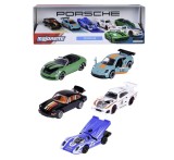 Majorette set 5 masinute metalice porsche 2 modele exclusive scara 1 la 64