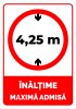 Semn 4,25 metri inaltime maxima admisa