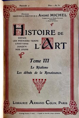Histoire de l&amp;#039;Art par Andre Michel, TOME III, 1907 (ușor negociabil) foto