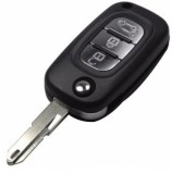 Set 2 bucati - Carcasa cheie Topautochei&amp;#174; compatibila cu Renault Clio, Megane, Kangoo, Fluence, Vivaro, Laguna, Master, Trafic 3 butoane