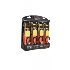 Set 4 chingi cu clichet pentru fixare, Lungime 25mm x 4.1m, Greutate maxima 700