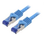 Patch Cord S/FTP Cat 6a Albastru 0.5m