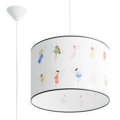 Lampă Suspendată Wr&oacute;żki Multicolor Pvc 1 Bec Oval Modern De Interior