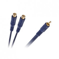 Cablu Y RCA Tata - 2xRCA Mama 0.2 m