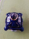Cutie de bijuterii din portelan albbastru cobalt RB PABO COCO 1970