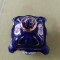 Cutie de bijuterii din portelan albbastru cobalt RB PABO COCO 1970