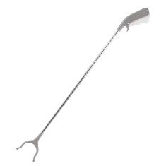 Cleste pentru Colectarea Deseurilor, din Metal si Plastic, 96.5 cm, Fara Maini Murdare, Gri