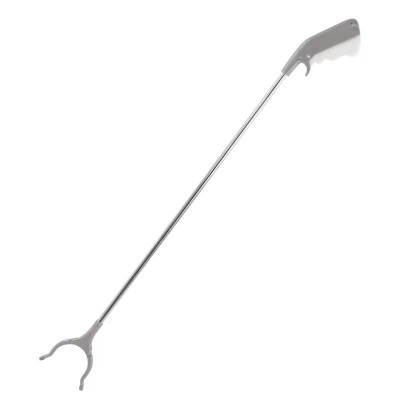 Cleste pentru Colectarea Deseurilor, din Metal si Plastic, 96.5 cm, Fara Maini Murdare, Gri foto
