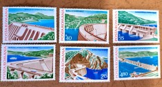 TIMBRE ROMANIA MNH LP951/1978 - Hidrocentrale - Serie simpla foto