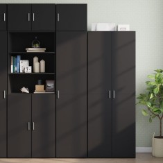 vidaXL Dulap depozitare slim negru 45x42,5x225 cm lemn prelucrat 3281288