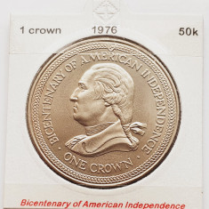 1875 Insula Man 1 crown 1976 Elizabeth II (American Independence) km 37