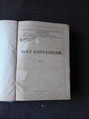 BOLI CONTAGIOASE, VOL.I - VOICULESCU MARIN foto
