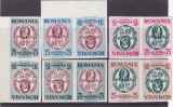 1959 EXIL ROMANIA SPANIA CENTENARUL UNIRII PRINCIPATELOR TETE-BECHE MNH, Istorie, Nestampilat