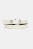 Trussardi curea de piele culoarea bej, B344B000005N