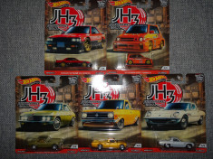 Lot machete Hot Wheels - set Japan Historics 3 1:64 foto