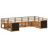 vidaXL Set canapele exterior Lemn masiv Acacia, durabil, terasa natural maro