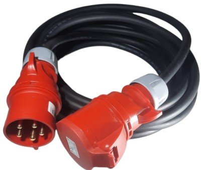 Prelungitor trifazic 15m cablu 5G6 H07RN-F 32A aprox. 22kW IP44 foto