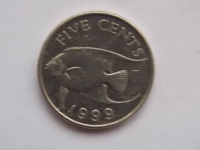 5 CENTS 1999 BERMUDA foto