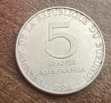 C50 - Moneda foarte veche - Burundi - 5 franci - 1980