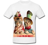 Cumpara ieftin Tricou &quot; Victorian cat in hats &quot;