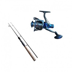 Set spinning lansetă 1.8 m 100% carbon Cool Angel Raizer și mulinetă Cool Angel SISI 2000, putere aruncare 10-30 g