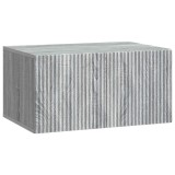 vidaXL Oglindă TV montată pe perete Sonoma gri 59,5 x 41 x 30 cm 898511