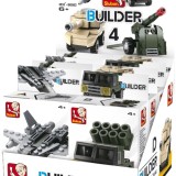 Sluban M38-B0596 &ndash; Set de constructie &bdquo;Army &ndash; Display 8&rdquo;- 8 Mini vehicole (4 modele) &ndash; Multicolor