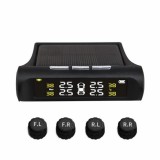 Sistem Monitorizare Presiune Pneuri Auto, Incarcare Solara, Senzori Externi, 0-7 Bar, Alerta Sonora