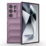 Husa Wave din Silicon compatibila Samsung Galaxy S24 Ultra Anti-Shock, Mov
