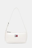 Tommy Jeans geantă culoarea alb, AW0AW17866