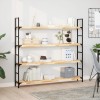 Rafturi plutitoare 4 buc. 120x20x4cm lemn masiv acacia netratat