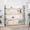 Rafturi plutitoare 4 buc. 120x20x4cm lemn masiv acacia netratat