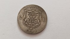 Romania -2 Lei 1901-Replica dupa moneda 2Lei 1901