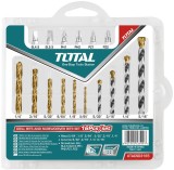 TOTAL - SET BURGHIE PENTRU METAL/BETON SI BITURI: 16 BUC PowerTool TopQuality