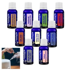 SET 9 uleiuri esentiale 100% PUR +difuzor mic-15 ml fiecare cu difuzor mic -STAR