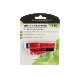 Breloc Siguranta Auto 3 in 1 cu Taietor Centura, Spargator Geam si Fluier SOS, Accesorii Chei Urgente, ABS 7.5cm