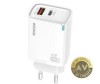 Incarcator Retea Sendem OG63 45W 3A 1 x USB-A - 1 x USB-C Alb