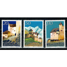 Liechtenstein 1986 - Castelul Vaduz, serie neuzata
