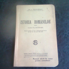 ISTORIA ROMANILOR PENTRU CLASA IV-A SECUNDARA - GH.C. TEODORESCU