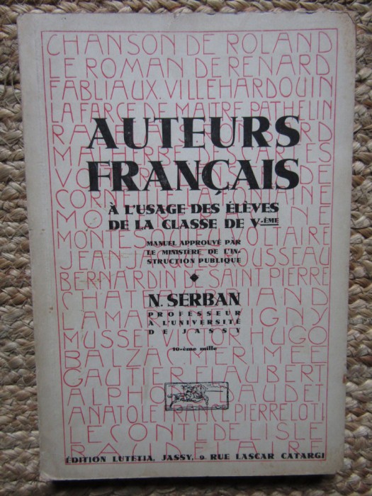 N. Serban - Extraits des auteurs francais A L USAGE DES ELEVES DE LA CLASSE DE V-EME