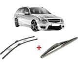 Cumpara ieftin Set 3 stergatoare MERCEDES-BENZ C-CLASS T-Model (S204) 2007-2014, parbriz si luneta, Bosch Twin