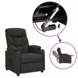 vidaXL Fotoliu cu ridicare, negru, material textil