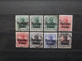 Set timbre ocupație germană &bdquo;Rum&auml;nien&rdquo; &ndash; 8 piese supratipărite &ndash; A0025