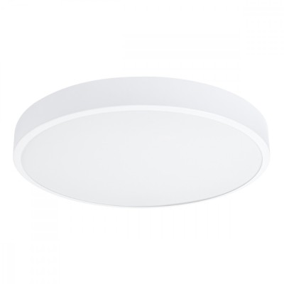 Lustră De Tavan Onyx Alb Aluminiu 1 Bec Rotund Minimalist De Interior foto