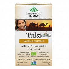 Ceai cu Lamaie si Ghimbir Tulsi 18pl Organic India