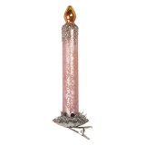 Cumpara ieftin Set 2 ornamente brad Craciun lumanari sticla &Oslash; 4x14 cm