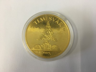 Medalie comemorativă Timisoara 1514-1989 foto