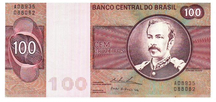 Brazilia 100 Cruzeiros 1974 P-195Aa1 Seria 08935088082
