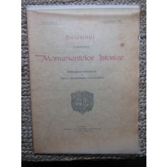BULETINUL COMISIUNII MONUMENTELOR ISTORICE , PUBLICATIE TRIMESTRIALA , ANUL V , FASC. 17 ,IANUARIE-MARTIE 1912